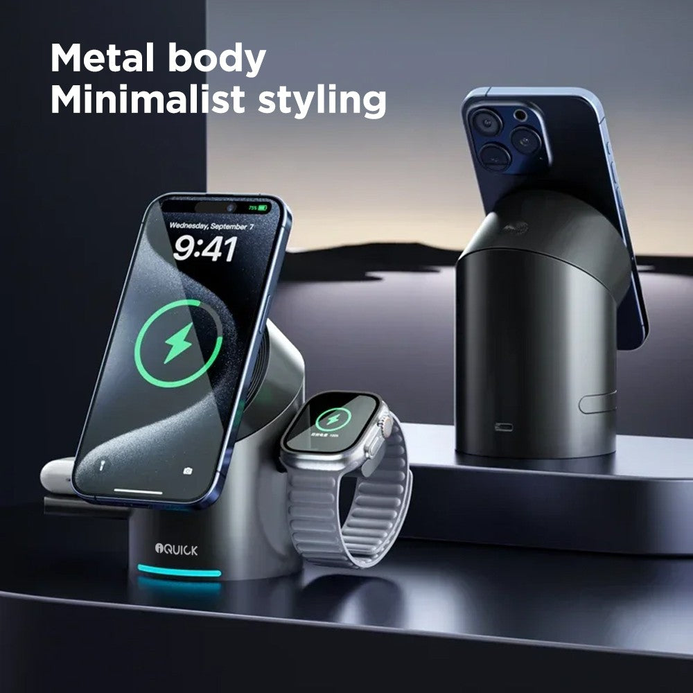3 in 1 Foldable Wireless Charger Stand