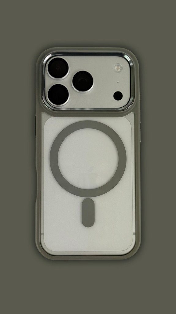 Metal Soft Grip Shockproof Case - iPhone 17 Pro Max w/ Magsafe [Black]