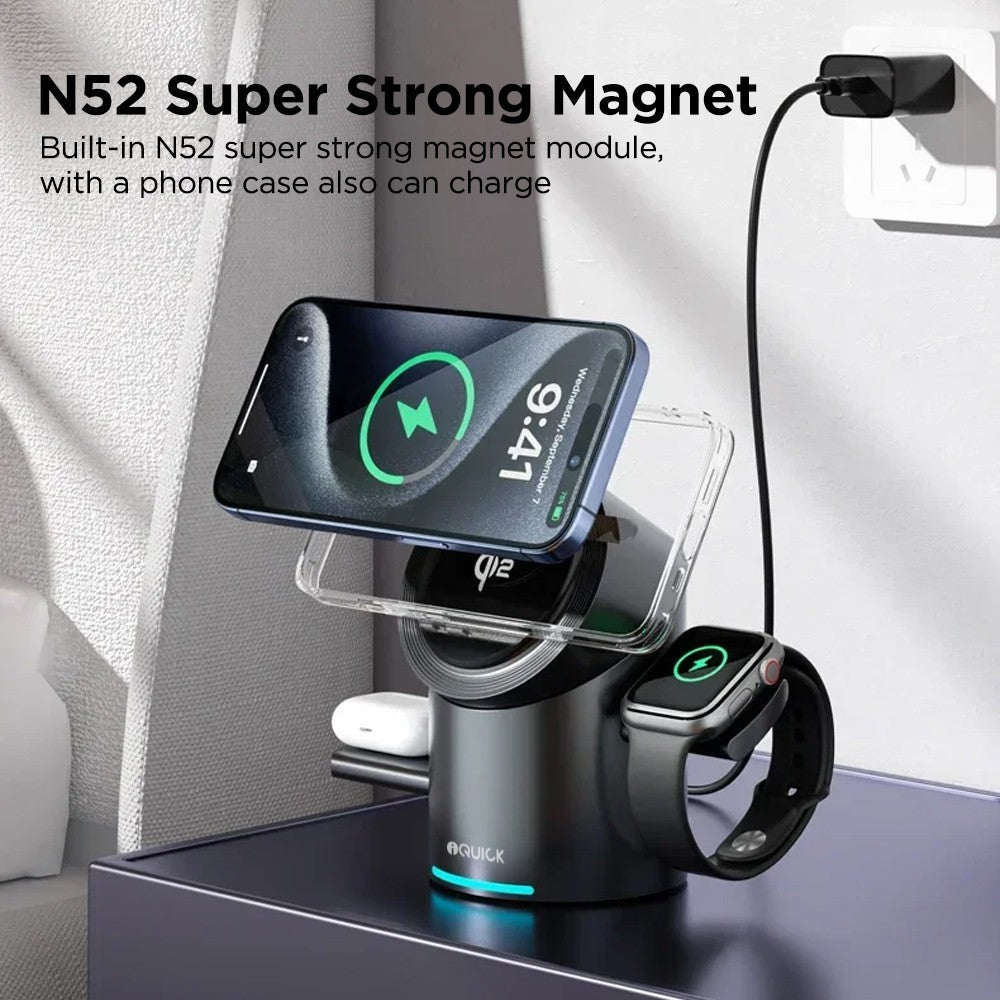 3 in 1 Foldable Wireless Charger Stand