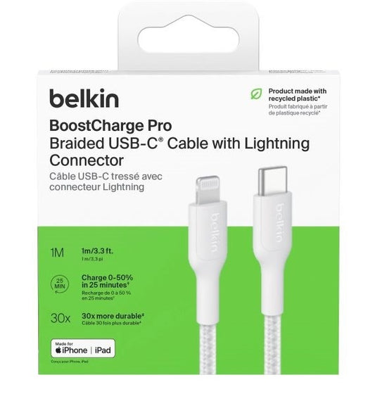 Belkin USB-C to Lightning Cable - 1m
