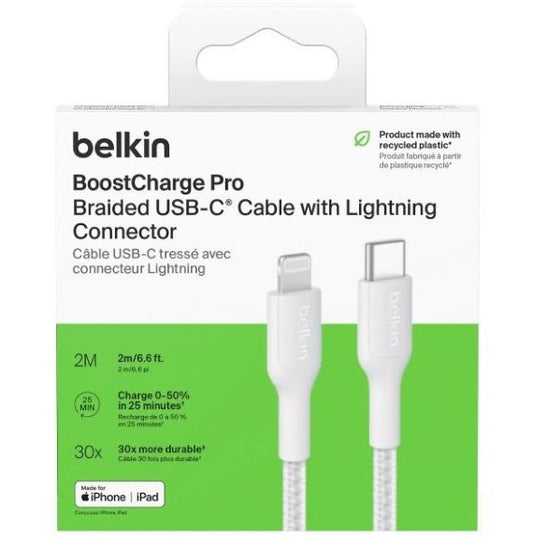 Belkin USB-C to Lightning Cable - 2m