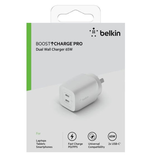 Belkin Dual 65W  USB-C Wall Charger