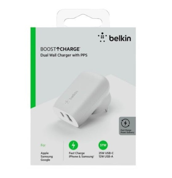 Belkin Dual Wall Charger 42W - 1x USB-A + 1x USB-C